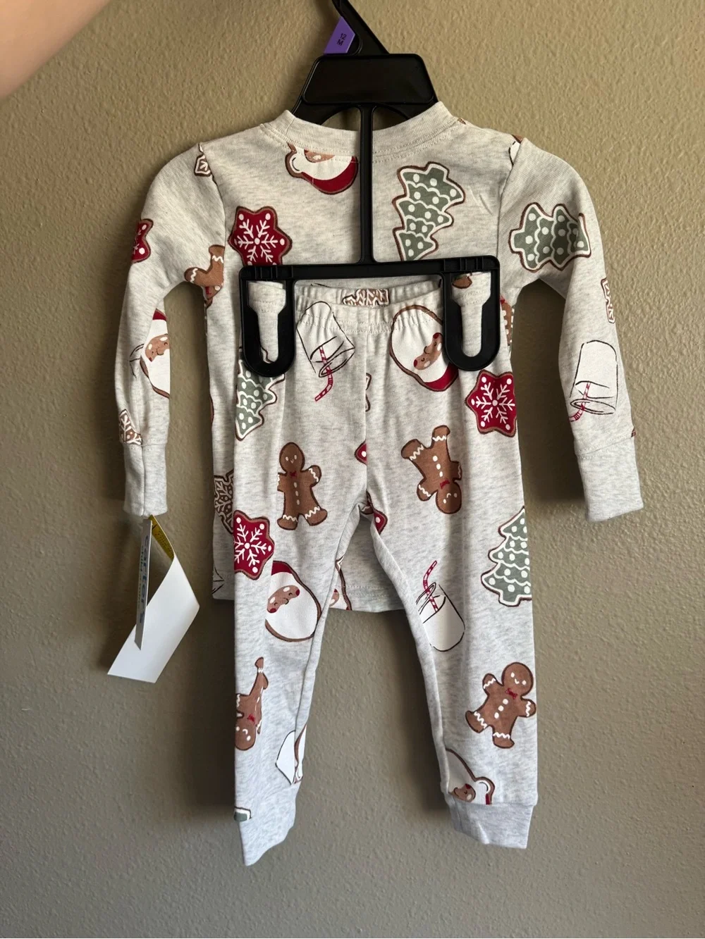 child of mine Holiday Cookie Print Kids Pajama Set
